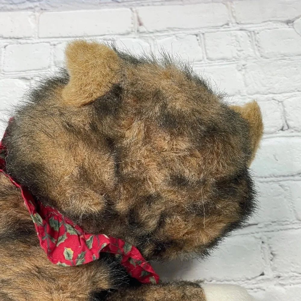 1992 Vintage Nick & Noel Christmas Plush Calico Cat with Jingle Bells 16